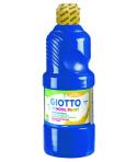 Giotto School Paint Tempera - 500ml - Lista para el Uso - Super Lavable - Botella Bio Pet - Color Azul