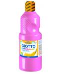 Giotto School Paint Tempera - 500ml - Lista para el Uso - Super Lavable - Botella Bio Pet - Color Rosa Claro