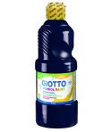 Giotto School Paint Tempera - 500ml - Lista para el Uso - Super Lavable - Botella Bio Pet - Color Negro