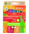 Lyra Graduate Art Tip Pack de 12 Rotuladores - Colores Surtidos