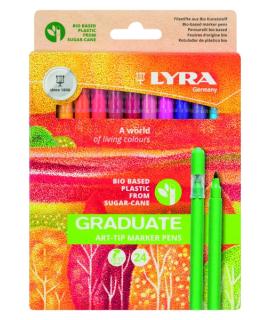Lyra Graduate Art Tip Pack de 24 Rotuladores - Colores Surtidos