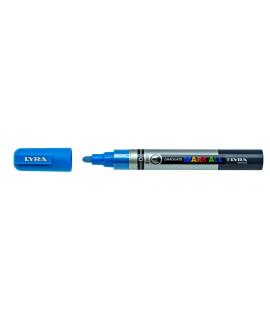 Lyra Mark All Rotulador Permanente - Multisuperficie - Punta Redonda - 2mm - Color Azul Claro