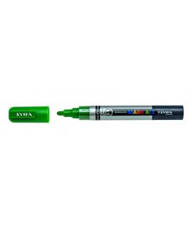 Lyra Mark All Rotulador Permanente - Multisuperficie - Punta Redonda - 2mm - Color Verde Vejiga