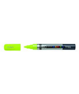 Lyra Mark All Rotulador Permanente - Multisuperficie - Punta Redonda - 2mm - Color Amarillo Neon