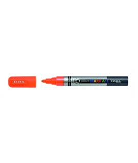 Lyra Mark All Rotulador Permanente - Multisuperficie - Punta Redonda - 2mm - Color Naranja Neon