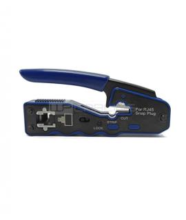WP Crimpadora para RJ45 con Pelacables - Color Negro y Azul