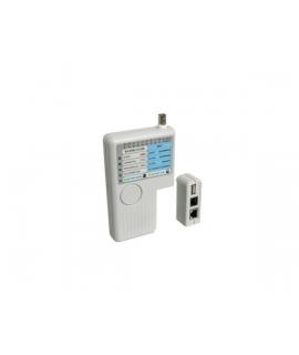 WP Testeador de Cables RJ11 / BNC 12/45 y USB - Color Gris Claro