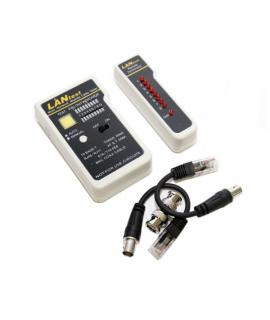 WP Testeador de Red RJ11 / RJ12 / RJ45 / BNC - Color Blanco y Negro