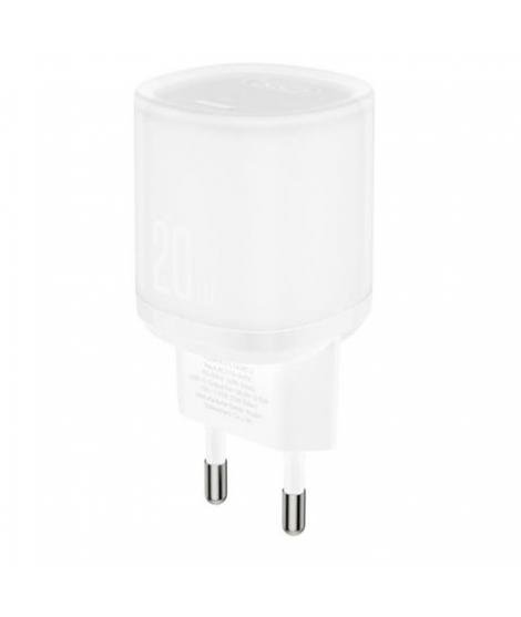XO L143 Cargador de Corriente 20W - USB-C - PD 3.0 y QC 3.0 - Color Blanco