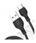 XO NB200TC2 Cable USB-A Macho a USB-C - Carga y Transmision de Datos Alta Velocidad - 2.1A - 2m - Color Negro