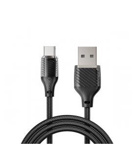 XO NB291 Cable USB-A Macho a USB-C - Carga y Transmision de Datos Alta Velocidad - 6A - 1m - Color Negro