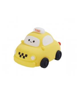 XO OZ013 Lampara de Noche Infantil - Forma de Taxi - Bateria 1200mAh - Tacto Suave - Color Amarillo