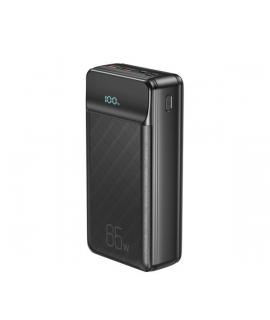 XO PR201 Powerbank 30000mAh - Entrada USB-C y Lightning - Salida USB-A y USB-C - 65W - Pantalla LCD - Color Negro