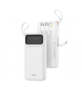 XO PR278 Powerbank de 10000mAh - 3 Salidas - Cables Integrados - USB-A, USB-C, USB-Micro y Lightning - Pantalla Digital - Color 