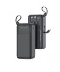 XO PR280 Powerbank 30000mAh - USB-A, USB-C, USB-Micro y Lightning - Pantalla Digital - Color Negro