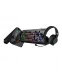 Unykach Pack Gaming NOVA 4in1 USB Teclado Multimedia + Raton 7200dpi + Auriculares con Microfono + Alfombrilla XL - Teclado Espa