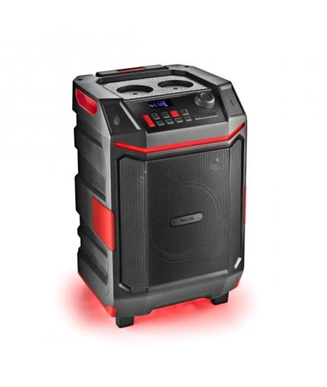 NGS Altavoz Premium 300W - Bluetooth 5.4 - USB y AUX - Iluminacion LED - Resistente al Agua - Color Negro