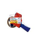 Tesa Pack de Precintadora + 1 Rollo de Precinto Marron 48mm x 50 Metros