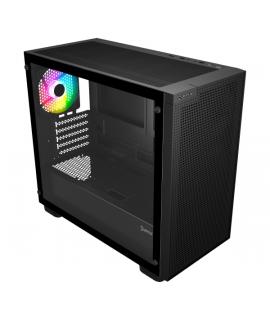 Unykach Revelat Mesh Edge Caja Micro ATX, ITX - Lateral de Vidrio Templado - 3.5", 2.5" - USB-A 2.0, USB-3.0 y Audio - 4 Ventila
