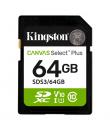 Kingston Tarjeta SDXC 64GB UHS-I Clase 10 100MB/s Canvas Select Plus