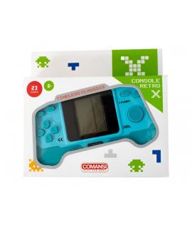 Comansi Consola Retro X Portátil - 23+ Juegos - Pantalla Monocroma - Diseño Compacto - Estilo Vintage - Ideal para Viajes