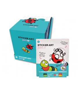 Comansi Sticker Art Junior Genérico Blister - Pegatinas Creativas para Ventanas  - Manualidades Infantiles - Surtido Temático