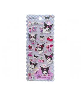 Comansi Pegatinas en Relieve Kuromi 10 x 21 cm - 2 Modelos - Efecto 3D - Estilo Kawaii