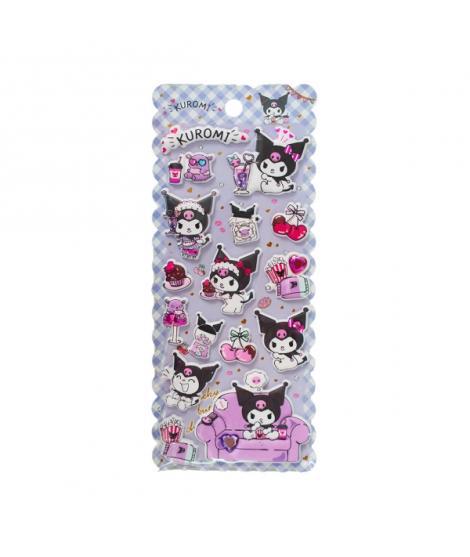 Comansi Pegatinas en Relieve Kuromi 10 x 21 cm - 2 Modelos - Efecto 3D - Estilo Kawaii