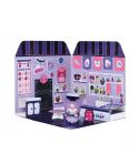 Comansi Sticker House Kuromi Ramen Shop - Incluye Figura - Stickers Lavables - Escenario Adorable - Juego Creativo