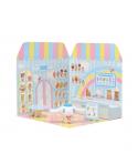 Comansi Sticker House Cinnamoroll Ice Cream Parlour - Incluye Figura - Stickers Lavables - Escenario Adorable - Juego Creativo