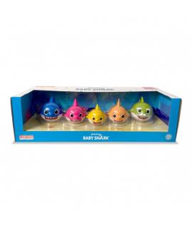 Comansi Set Baby Shark Family - 5 Figuras - Colores Vivos - Inspirado en Canción Infantil