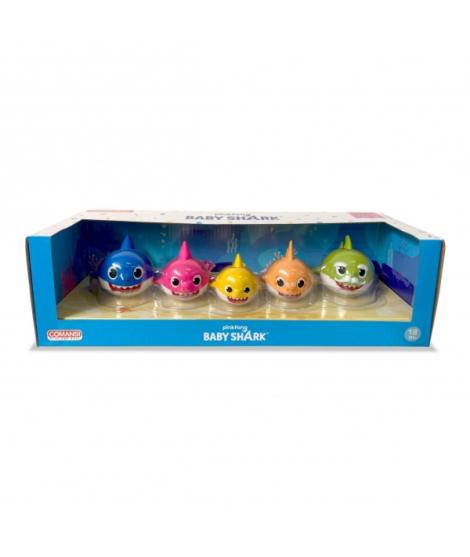 Comansi Set Baby Shark Family - 5 Figuras - Colores Vivos - Inspirado en Canción Infantil