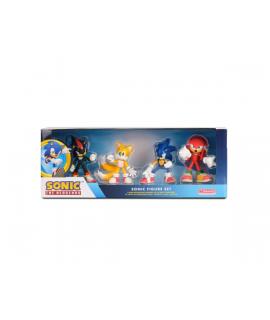 Comansi Set Sonic Clásico 4 Figuras  - Sonic, Tails, Knuckles, Shadow - Coleccionable - Regalo Gamer