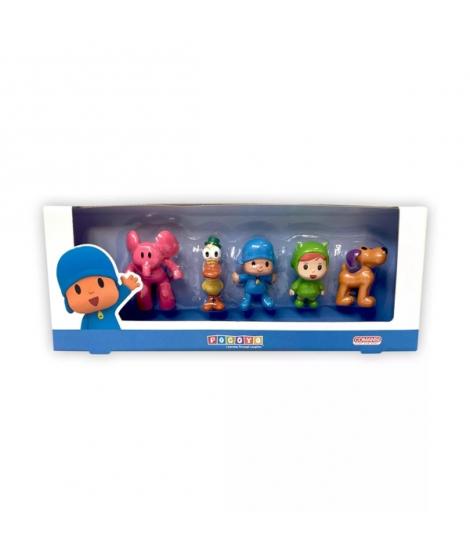 Comansi Set Pocoyo Colección Original - 5 Figuras - Personajes Televisión - Pocoyo, Nina, Elly, Pato y Lola - Juguete Educativo