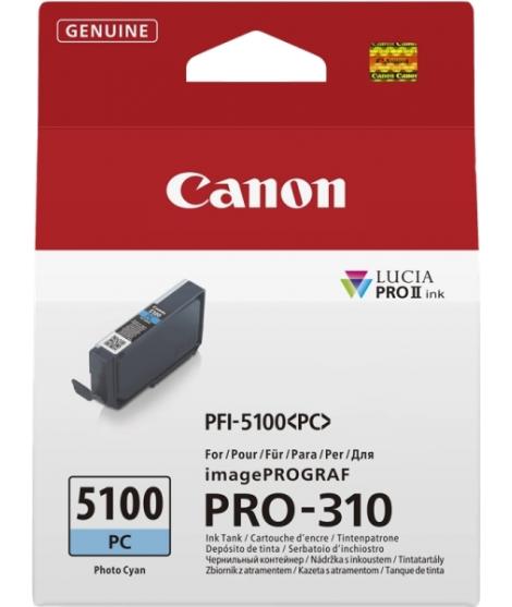 Canon PFI5100 Cyan Photo Cartucho de Tinta Original - PFI5100PC/6956C001