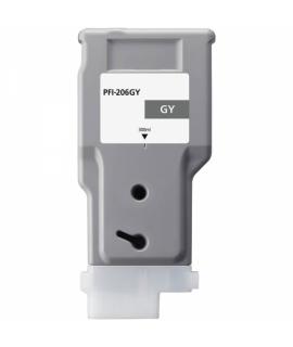 Canon PFI206 Gris Cartucho de Tinta Pigmentada Generico - Reemplaza PFI206GY/5312B001