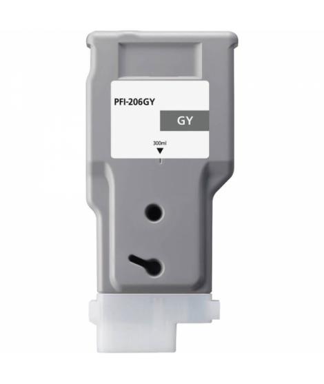 Canon PFI206 Gris Cartucho de Tinta Pigmentada Generico - Reemplaza PFI206GY/5312B001