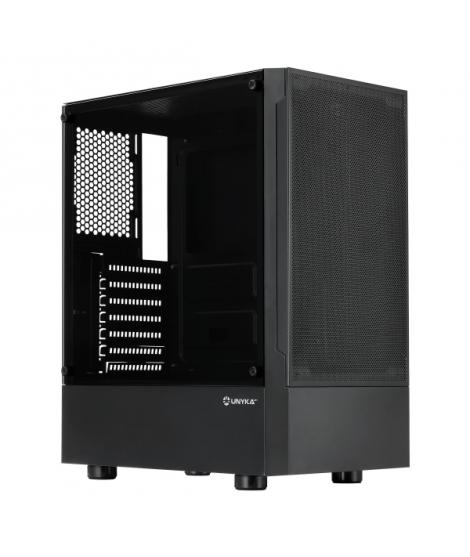 Unykach Aero C35 Caja ATX - Fuente de Alimentacion 500W Incluida - Tamaño Disco Soportado 3.5", 2.5" - USB-A 3.0 y Audio
