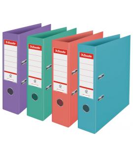 Esselte Colour'Breeze Pack de 10 Archivadores de Palanca A4 - Lomo 75mm - Ollao y Rado - Capacidad para 500 Hojas - Colores Surt