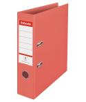 Esselte Colour'Breeze Archivador de Palanca A4 - Lomo 75mm - Ollao y Rado - Capacidad para 500 Hojas - Color Coral