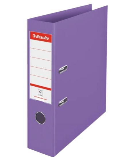 Esselte Colour'Breeze Archivador de Palanca A4 - Lomo 75mm - Ollao y Rado - Capacidad para 500 Hojas - Color Lavanda