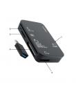 Coolbox Lector de Tarjetas USB-A - Compatible con SD, SDHC, SDXC, MMC, RSMMC, Micro SD, Micro SDHC, Micro SDXC, MS, MS Pro, MS D