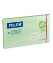 Milan Bloc de 90 Notas Super Adhesivas - Removibles - Mayor Permanencia - 76mm x 127mm - Color Verde Pastel