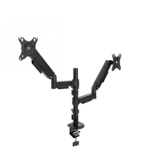 Tooq Soporte de Mesa con Brazos Articulados para 2 Monitores de 17"-32" - Regulable en Altura, Giratorio e Inclinable - Gestion 