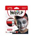 Carioca Mask Up Creepy Pack de 3 Colores para la Piel - Colores Brillantes - Lavables - Base Agua - Incluye Dos Tutoriales Paso 