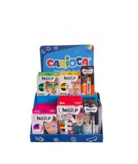 Carioca Mask Up Expositor con 32 Packs de Maquillaje para Fiestas Surtidos