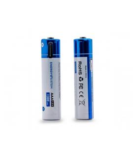 Energy Sistem Charge Pro C Pack de 2 Pilas Recargables USB-C - 1100mWh - 740mAh - AAA - 1.5V - Carga Por USB-C
