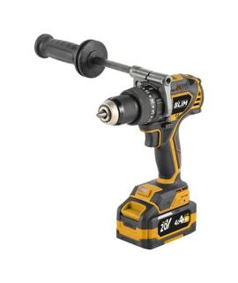 Blim Pro Taladro Percutor 20V - 140Nm - Motor Sin Escobillas - Velocidad Regulable 0-2050rpm - Bateria de 4Ah Incluida - Maletin