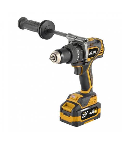 Blim Pro Taladro Percutor 20V - 140Nm - Motor Sin Escobillas - Velocidad Regulable 0-2050rpm - Bateria de 4Ah Incluida - Maletin