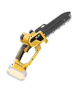 Blim Sierra de Podar 20V - Cuchilla de 8" - Motor Sin Escobillas - Bateria No Incluida - Maletin de Transporte - Color Negro y A